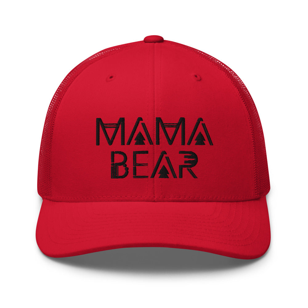 Mama Bear Trucker Cap (Black Design)