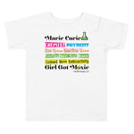 Marie Curie Standard Toddler Tee (Multi Text)