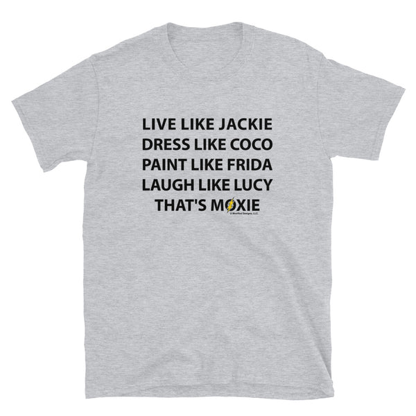 Icons Have Moxie Adult Unisex Tee (Black Design)