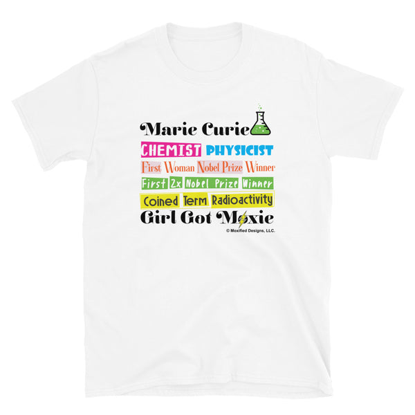 Marie Curie Adult Unisex Tee (Multi Text)