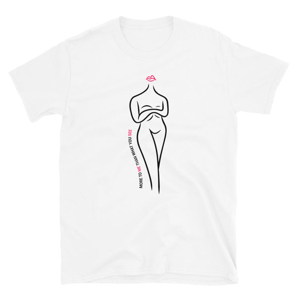More To Me (Contest Winner) Adult Unisex Tee (Black/Pink Design)