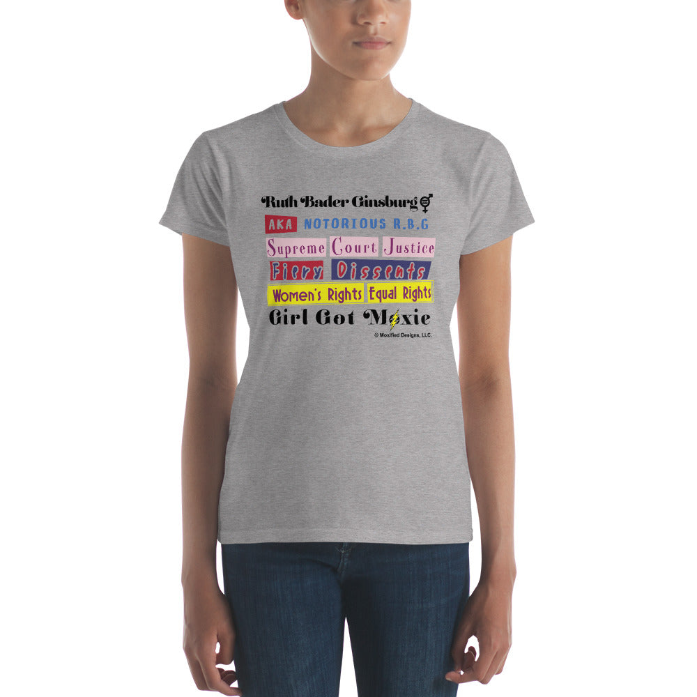 RBG Women's Semi-Fitted Tee (Multi Text)
