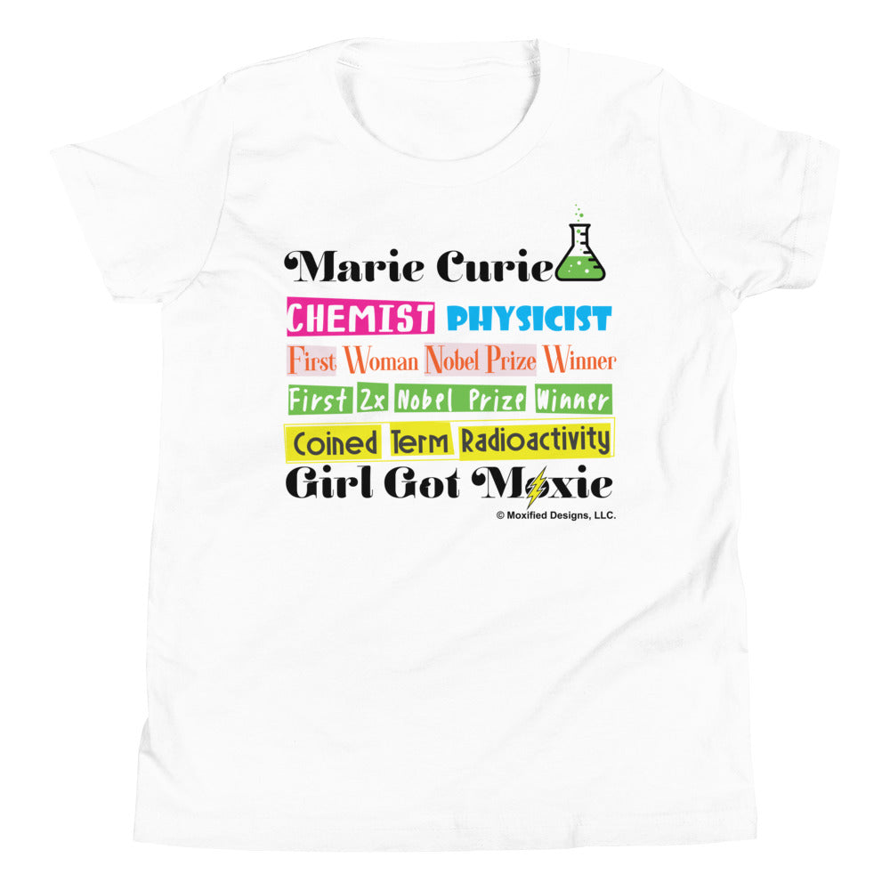 Maria Curie Standard Youth Tee (Multi Text)